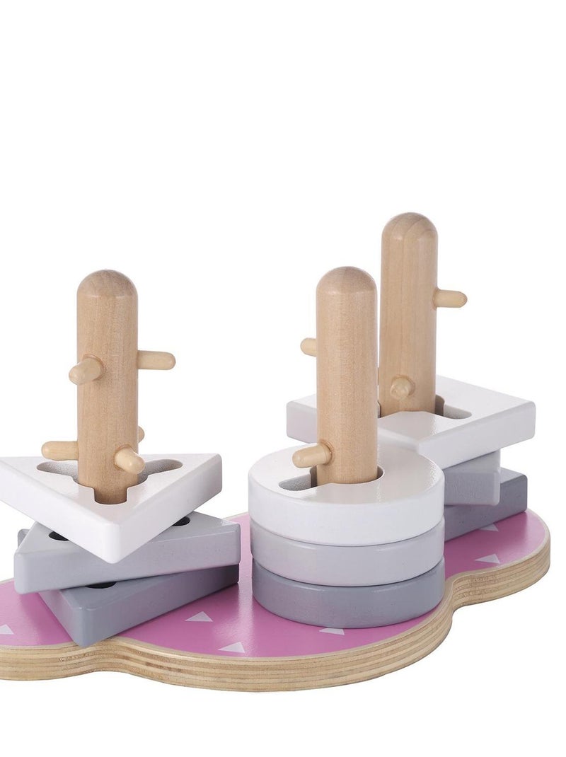 Jeu Puzzle forme de nuage en bois N/A - Kiabi