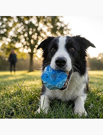 Jeu rafraîchissant balle pour chien