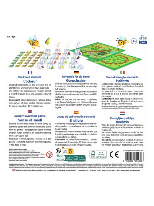 Jeu sensoriel - L'odorat - Kiabi