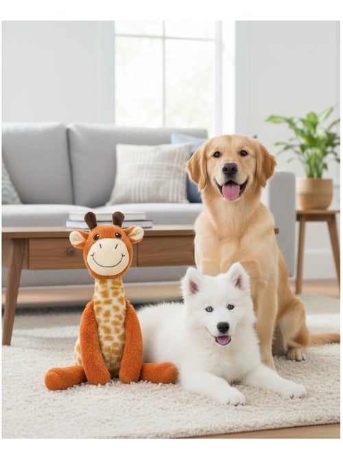 Jeu sonore pour chien Garfa la Girafe en peluche - Kiabi