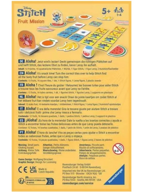 Jeu Stitch Fruit Mission - Kiabi