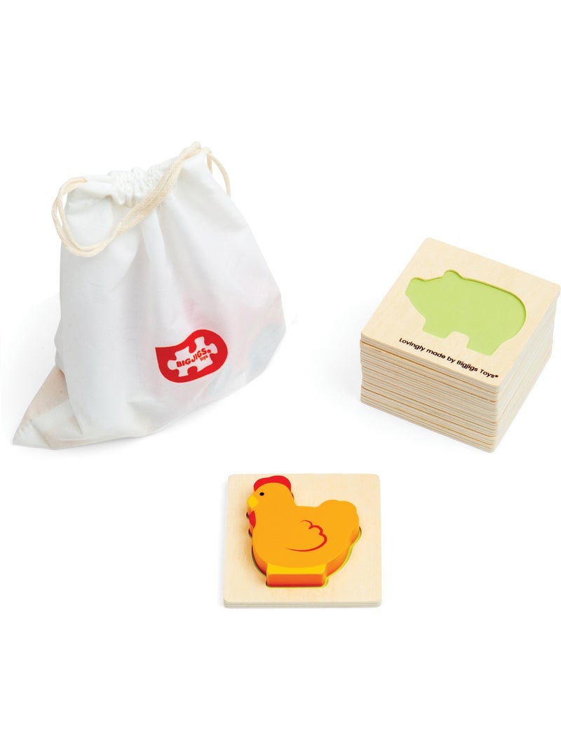 Jeu touche et trouve de la ferme Beige - Kiabi