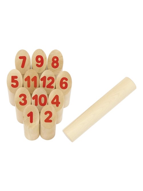 Jeu viking Number Kubb dans un sac en coton - Kiabi