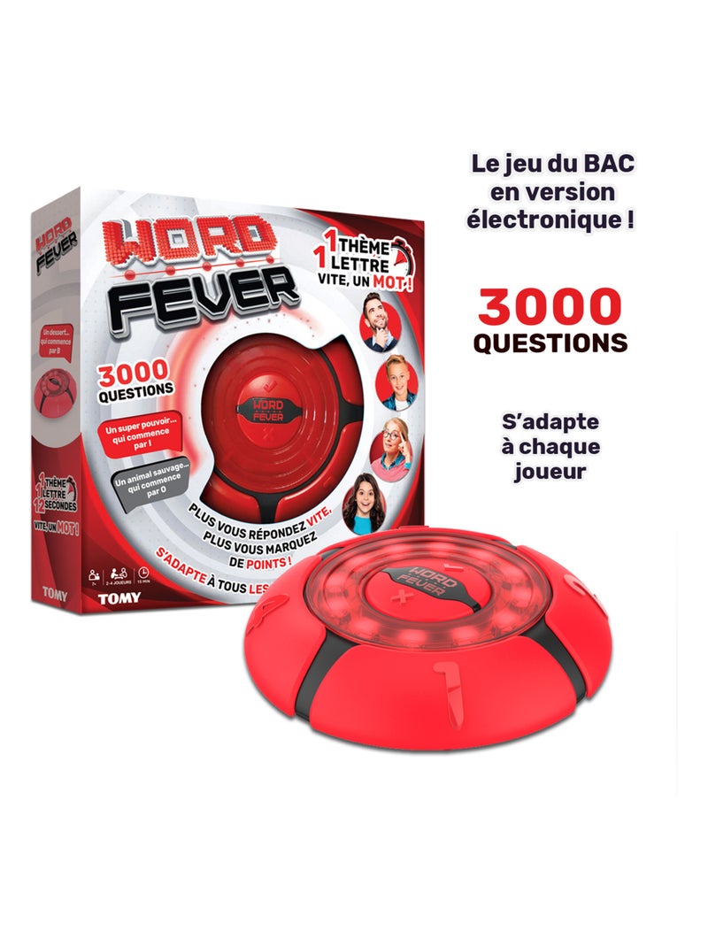 Jeu word fever - 1 sujet, 1 lettre, trouvez un mot ! Dès 7 ans N/A - Kiabi