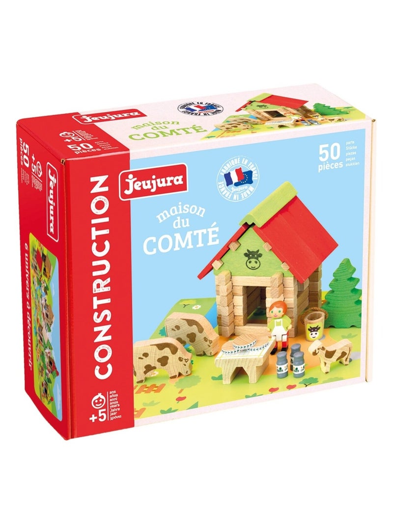 Jouet en bois Jeujura® Kit la Maison Comté 50 pcs | Ref: 8224