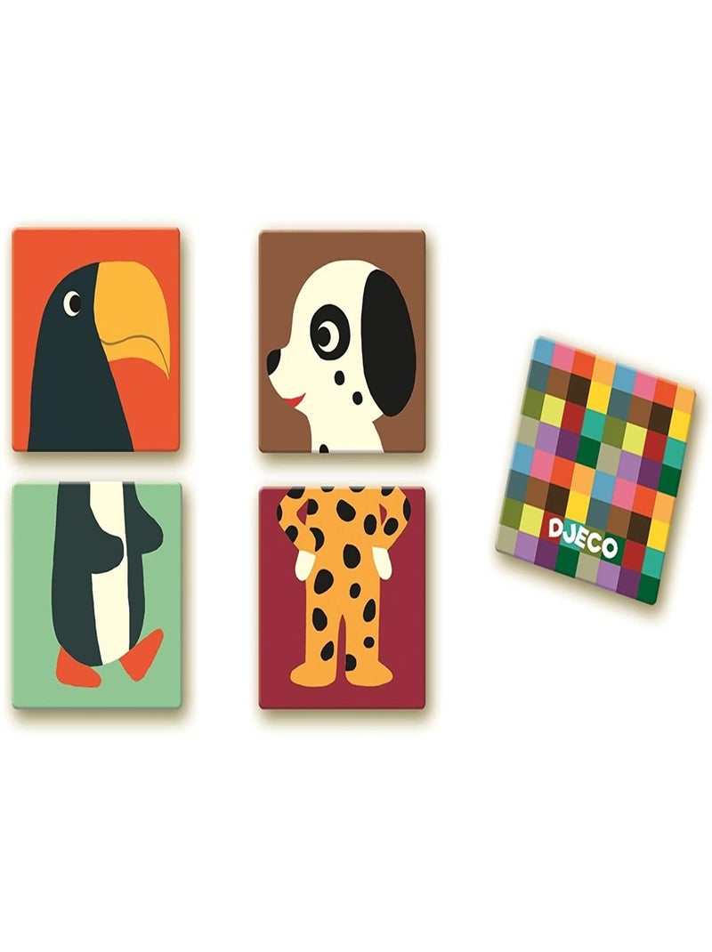 Jeux d'apprentissage Mémo Puzzle Animaux 30 pièces Multicolore - Kiabi