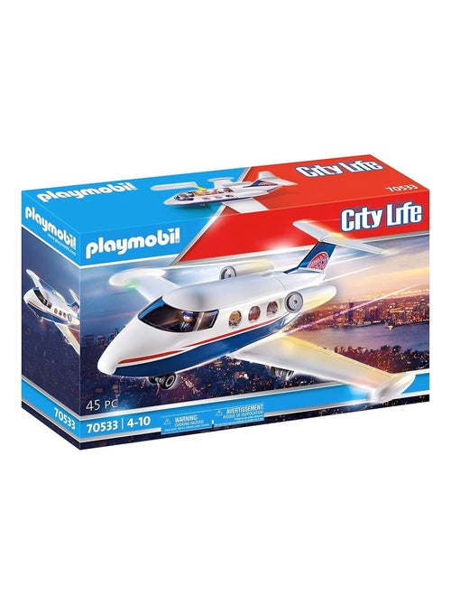 Jeux de construction - playmobil - jet prive 70533 - blanc et bleu - a partir de 4 ans - plastique - Kiabi