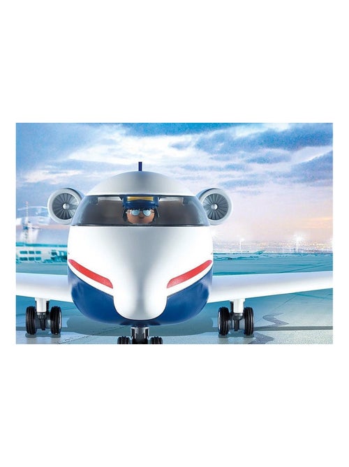 Jeux de construction - playmobil - jet prive 70533 - blanc et bleu - a partir de 4 ans - plastique - Kiabi