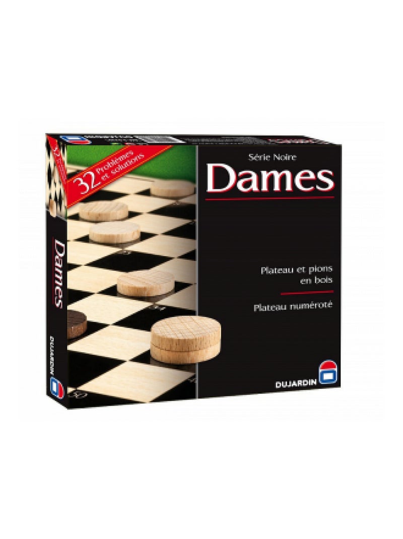 Jeux De Dames - Plateau Série Noire - Dujardin Multicolore - Kiabi