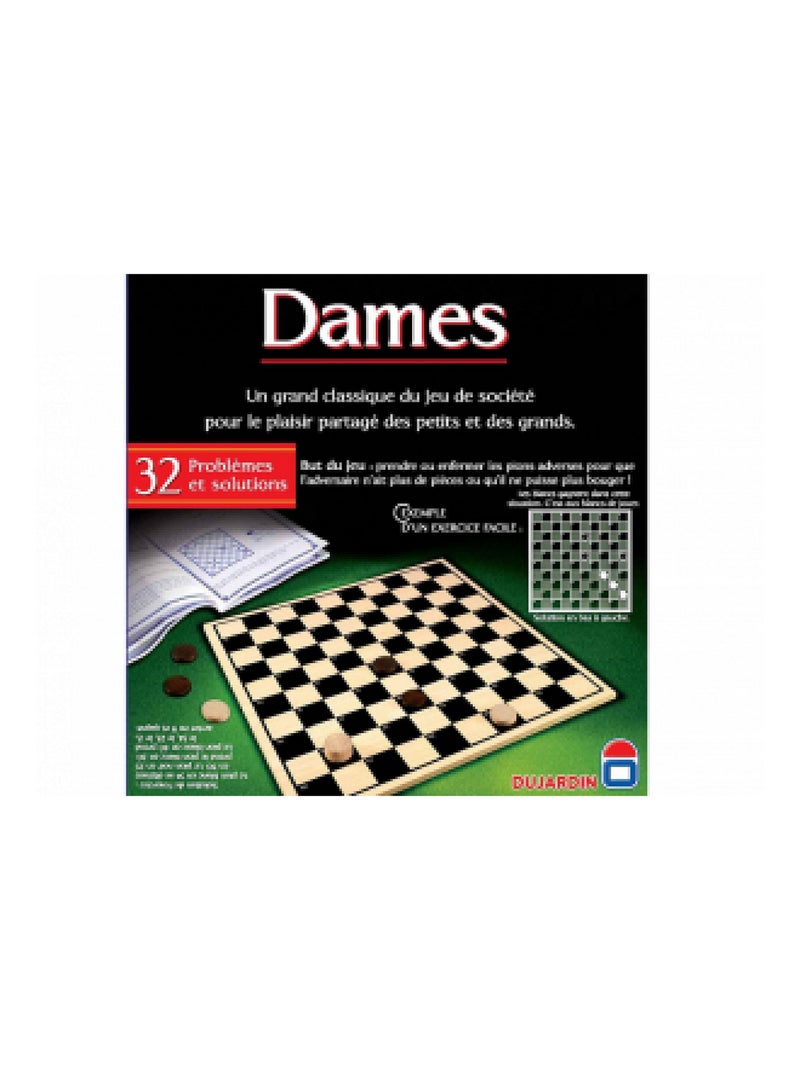 Jeux De Dames - Plateau Série Noire - Dujardin Multicolore - Kiabi