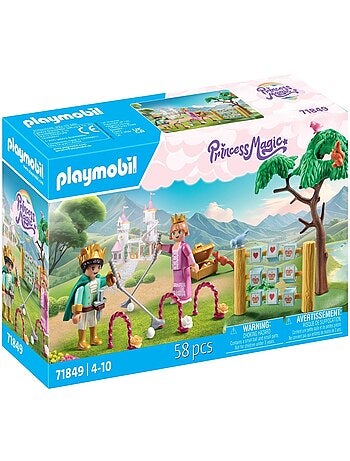 Jeux de jardin royal avec prince et princesse