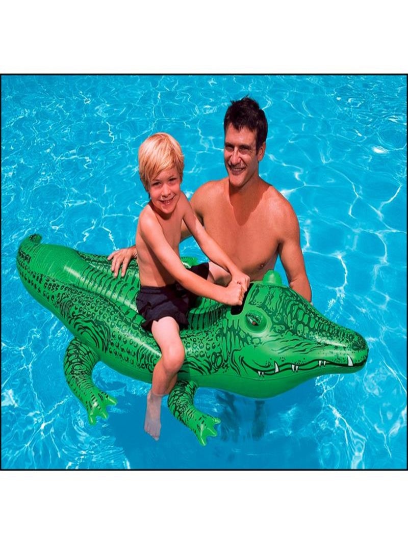Jeux d'eau et de piscine - Jouet gonflable. Le crocodile Vert - Kiabi