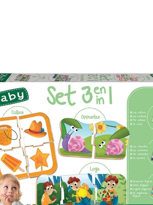 Jeux éducatifs : Set Baby 3 en 1 - Kiabi