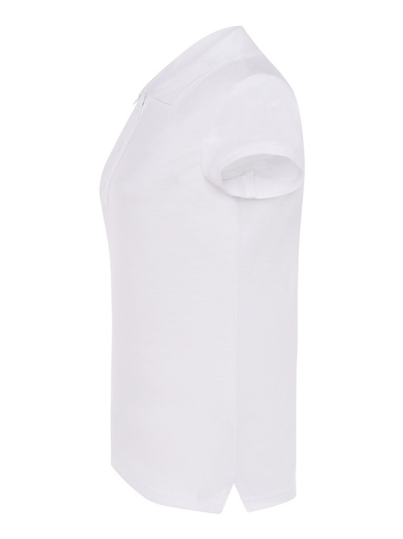 JHK - Polo motif/style uni Blanc - Kiabi