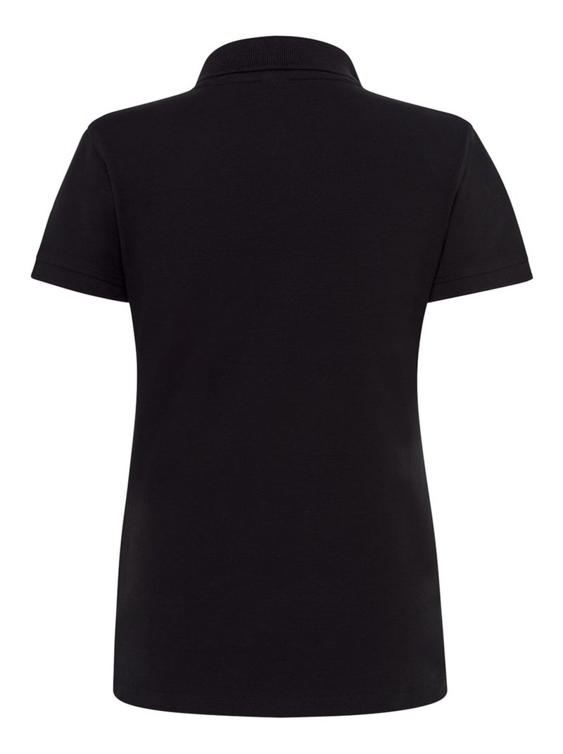 JHK - Polo motif/style uni Noir - Kiabi