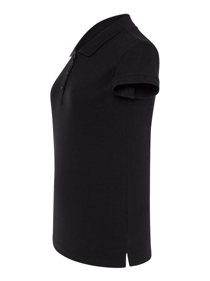 JHK - Polo motif/style uni Noir - Kiabi