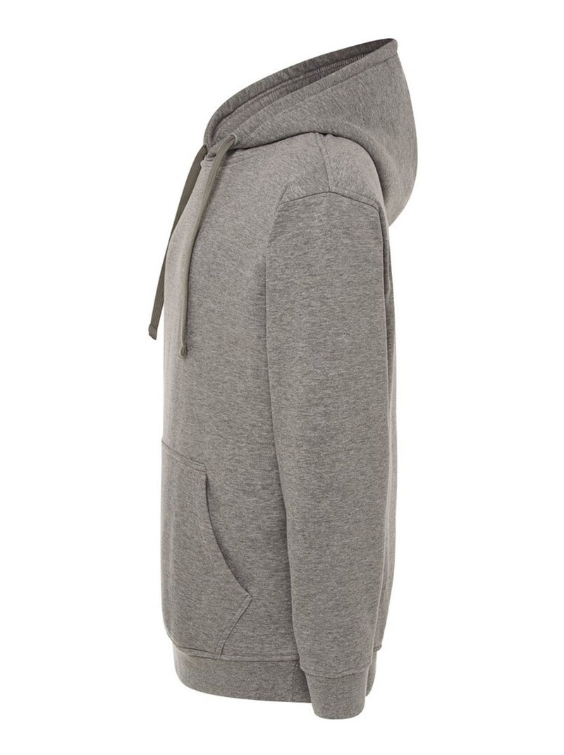 JHK - Sweat à capuche motif/style uni Gris chiné - Kiabi