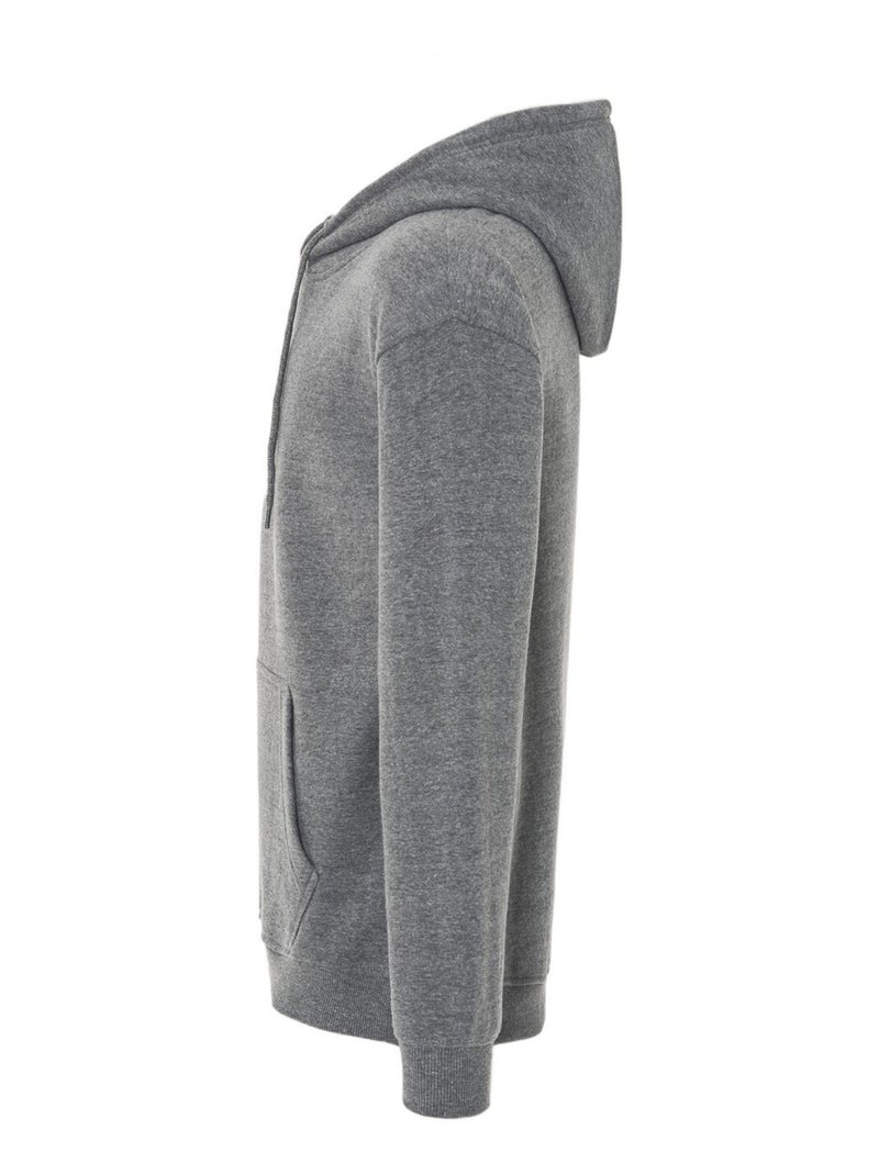 JHK - Sweat à capuche motif/style uni TEIDE Gris foncé - Kiabi
