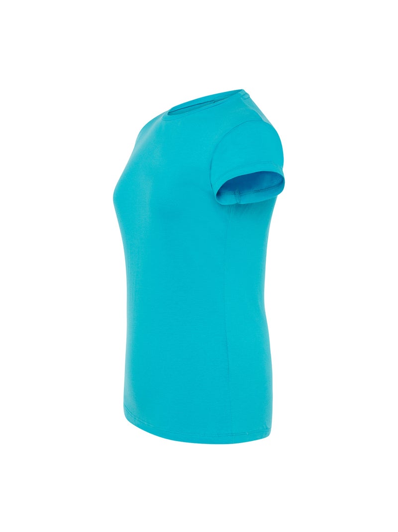 JHK - T-shirt COMFORT Bleu marine/Turquoise - Kiabi