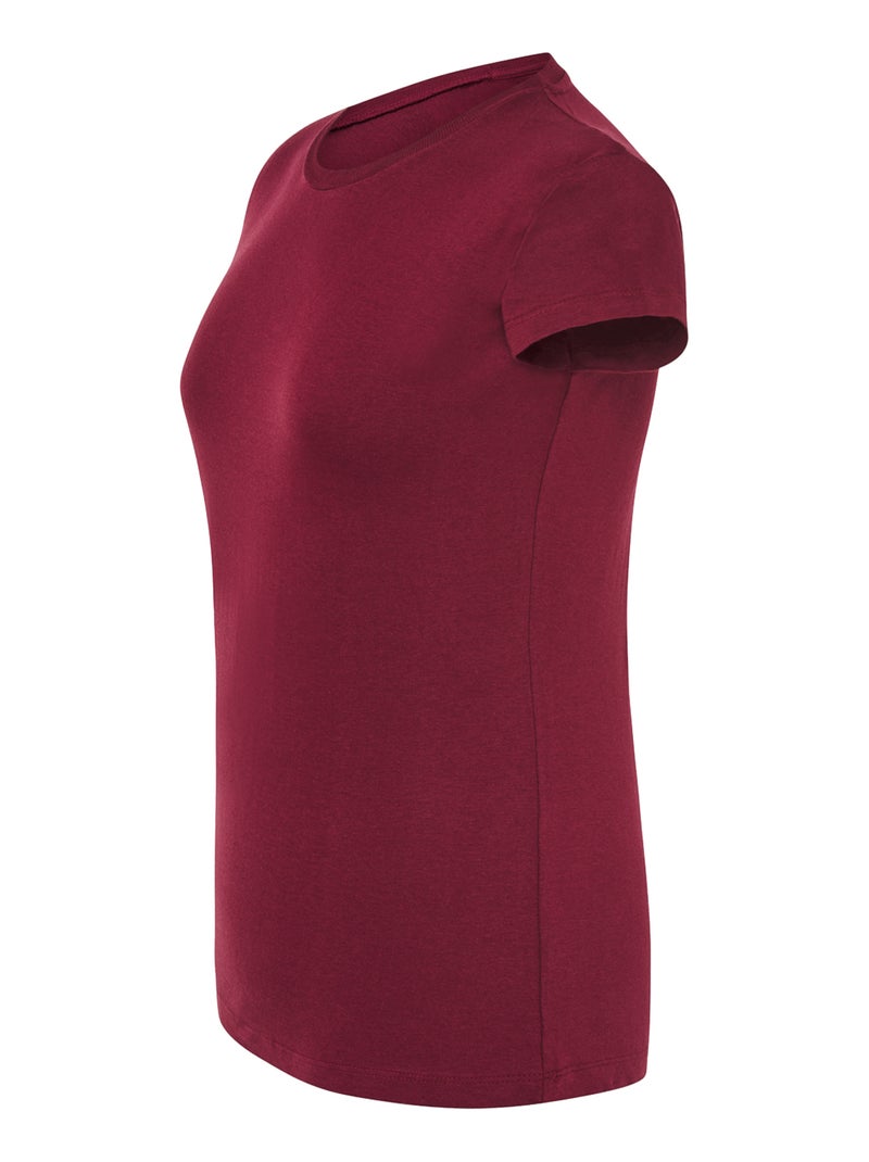 JHK - T-shirt COMFORT Bordeaux - Kiabi