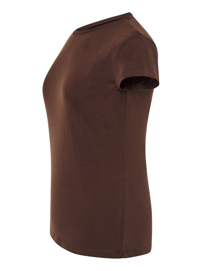 JHK - T-shirt COMFORT Marron chocolat - Kiabi