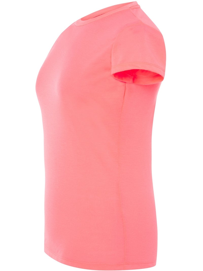 JHK - T-shirt COMFORT Rose fluo/Solinotes - Kiabi