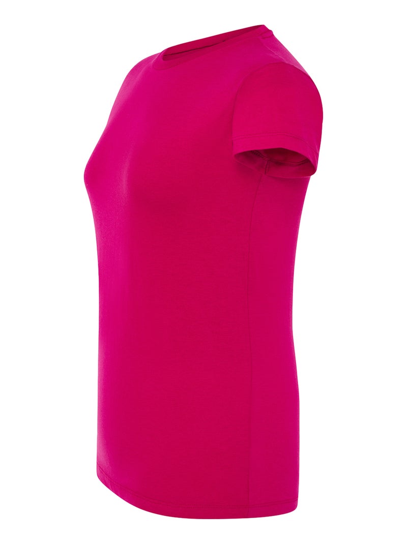 JHK - T-shirt COMFORT Rose framboise - Kiabi