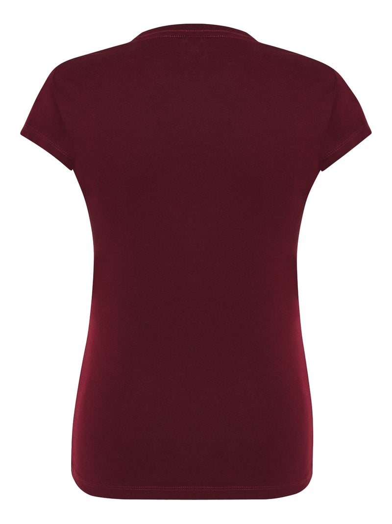 JHK - T-shirt COMFORT Rouge bordeaux - Kiabi