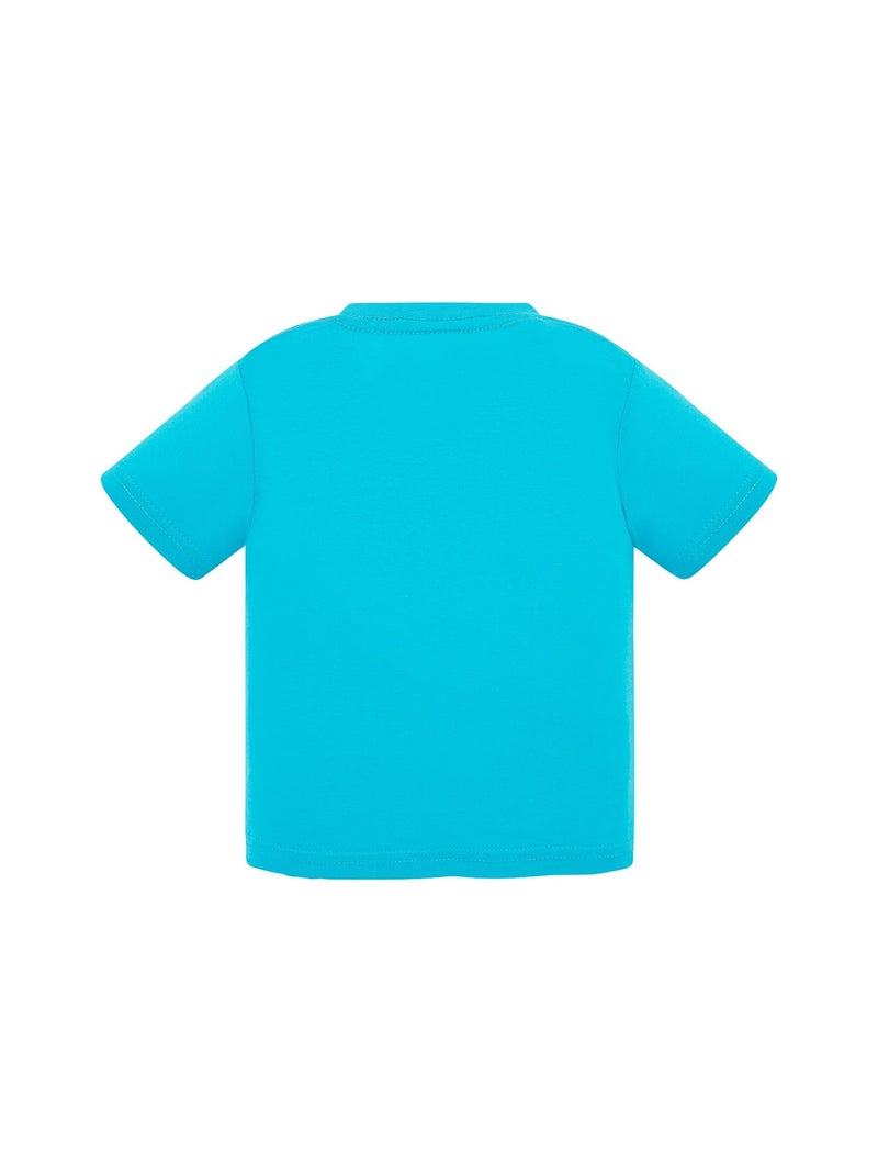 JHK - T-shirt motif/style uni - Bébé Bleu marine/Turquoise - Kiabi