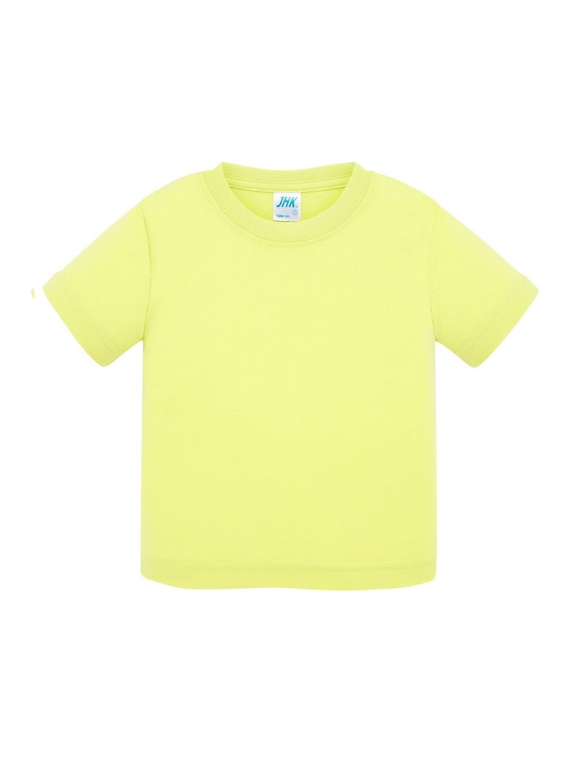 JHK T-shirt motif/style uni Bébé Pistache Enfant