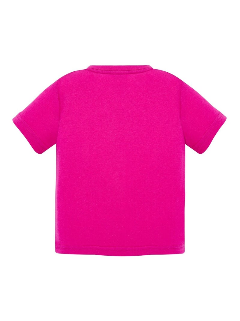 JHK - T-shirt motif/style uni - Bébé Rose fushia - Kiabi