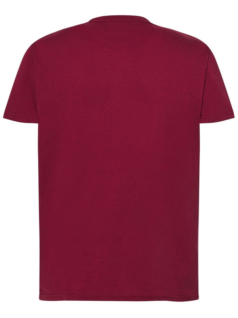 JHK - T-shirt motif/style uni Bordeaux - Kiabi
