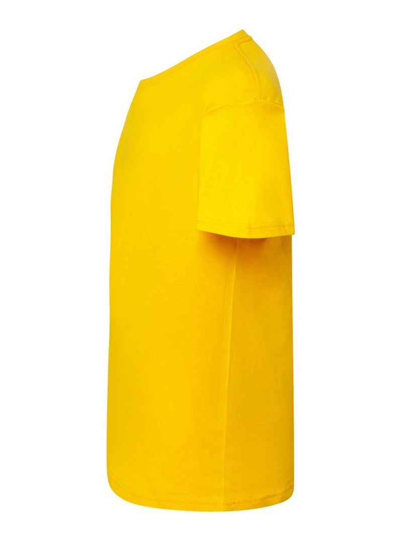 JHK - T-shirt motif/style uni Carbone jaune fluo - Kiabi