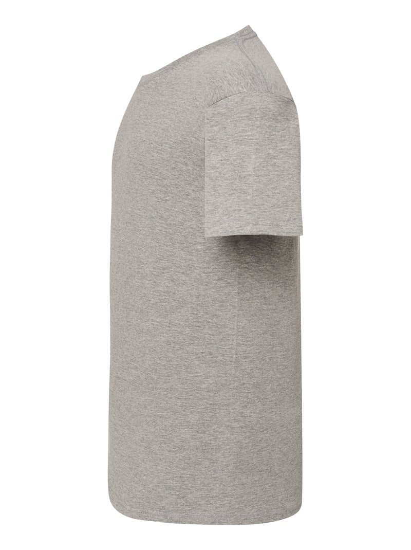 JHK - T-shirt motif/style uni Gris chiné - Kiabi