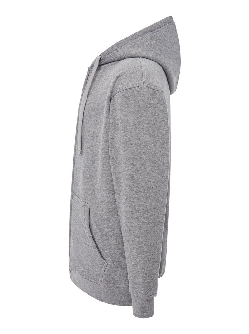 JHK - Veste à capuche motif/style uni Gris chiné - Kiabi