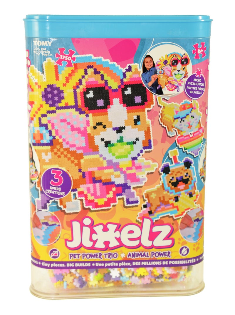 Jixelz - animal power 1750 pièces - alliez puzzle et pixel ! N/A - Kiabi