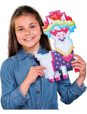 Jixelz animaux dab & disco 1250 pièces - alliez puzzle et pixel !