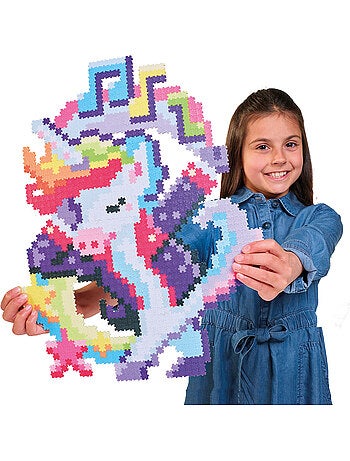 Jixelz animaux dab & disco 1250 pièces - alliez puzzle et pixel !