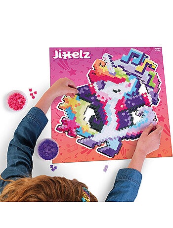 Jixelz animaux dab & disco 1250 pièces - alliez puzzle et pixel !