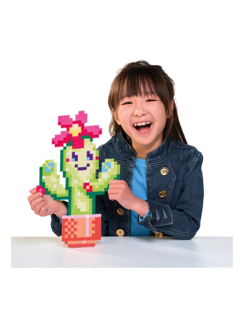 Jixelz plantes souriantes 750 pièces - alliez puzzle et pixel ! N/A - Kiabi