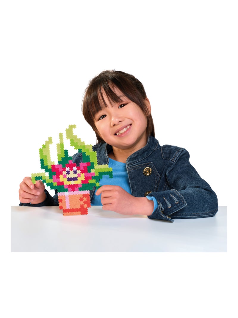 Jixelz plantes souriantes 750 pièces - alliez puzzle et pixel ! N/A - Kiabi
