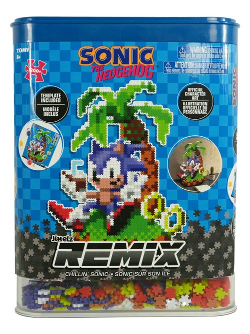 Jixelz remix ile sonic et anneaux 1250 pièces - alliez puzzle et pixel ! - Kiabi