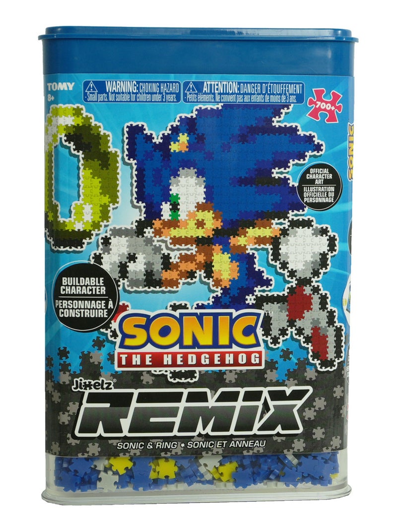 Jixelz remix sonic et anneau 700 pièces - alliez puzzle et pixels N/A - Kiabi