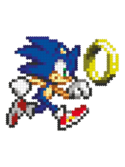 Jixelz remix sonic et anneau 700 pièces - alliez puzzle et pixels - Kiabi