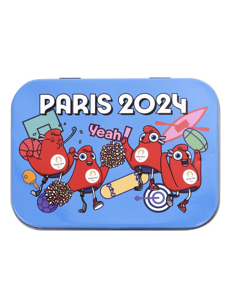 JO 2024 - Boîte en métal de 24 pansements Bleu Rouge - Kiabi