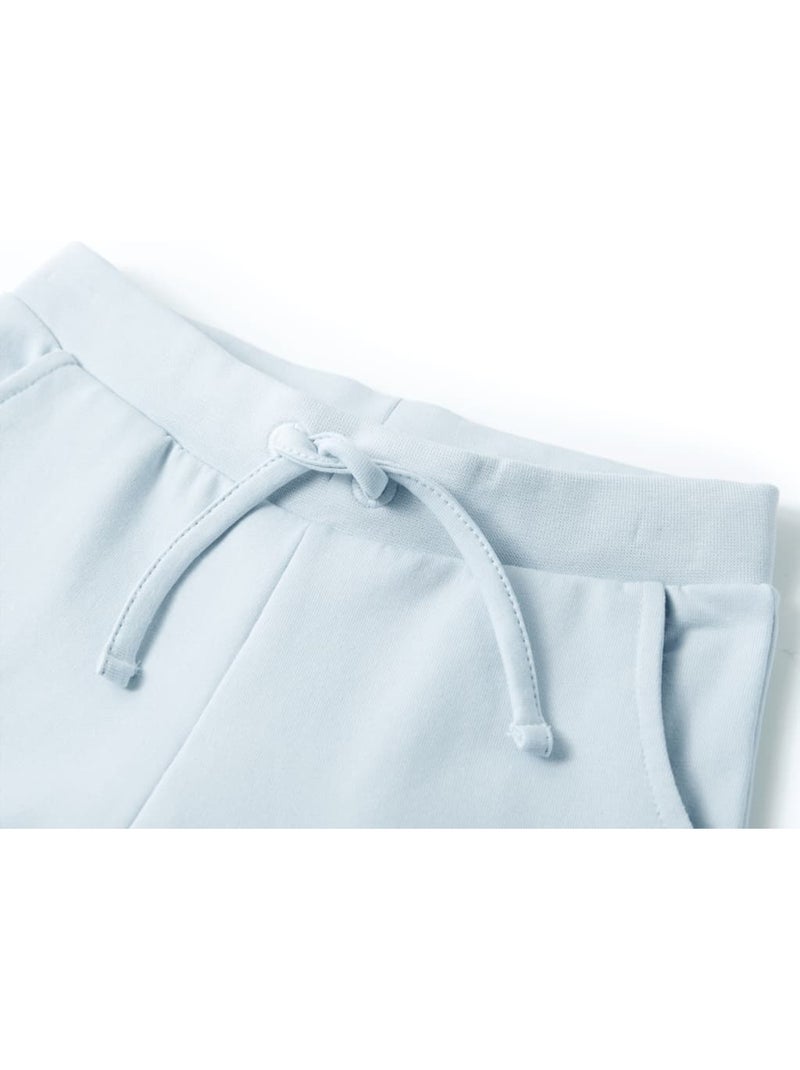 Jogger sweat en coton clair à taille réglable - vidaxl Bleu - Kiabi
