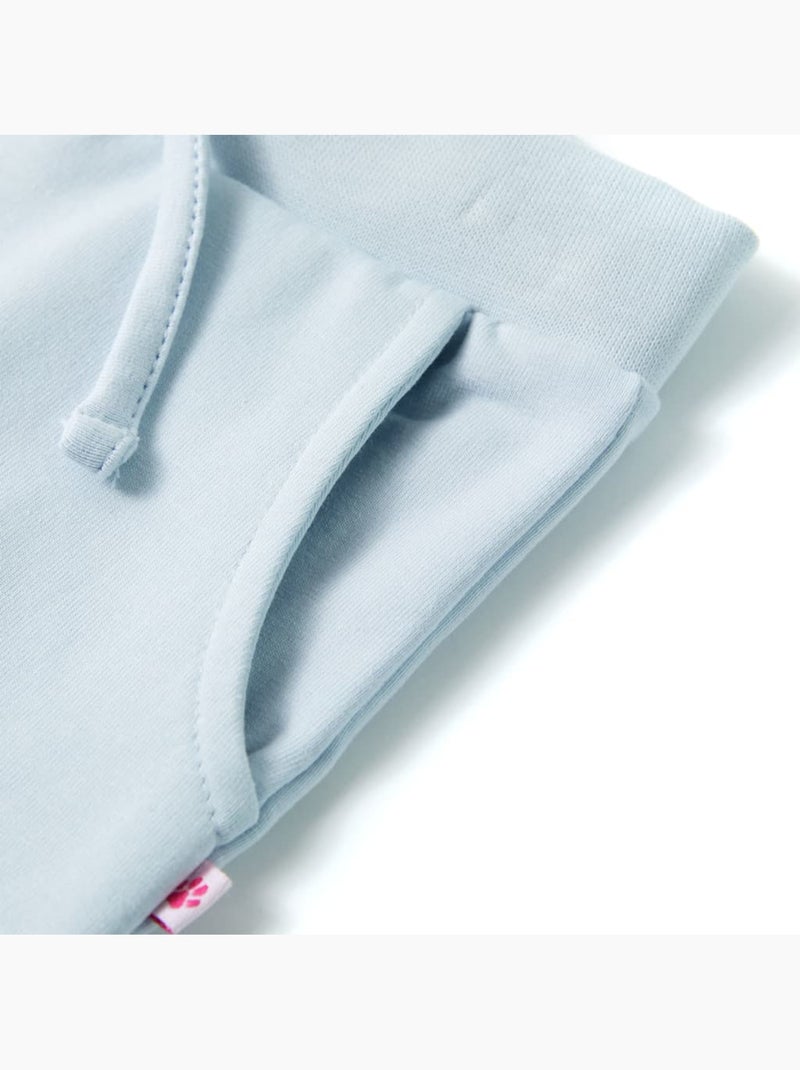 Jogger sweat en coton clair à taille réglable - vidaxl Bleu - Kiabi