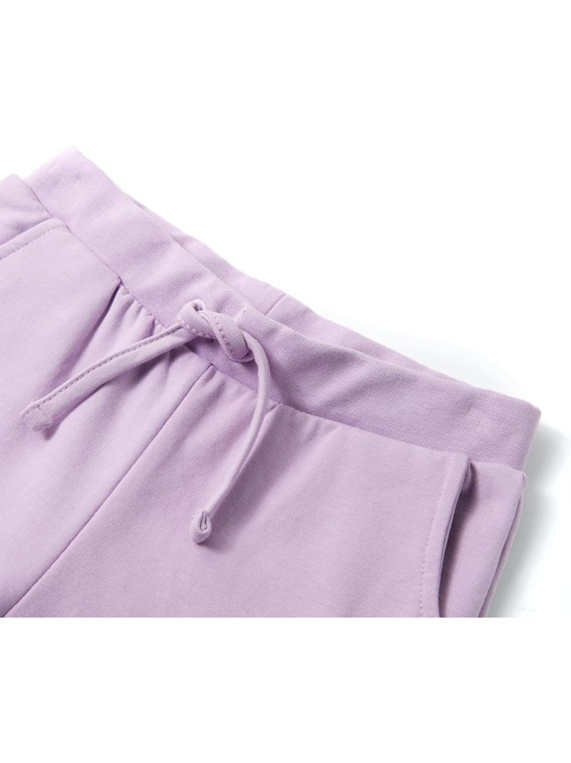 Jogger sweat en coton clair à taille réglable - vidaxl Prune - Kiabi