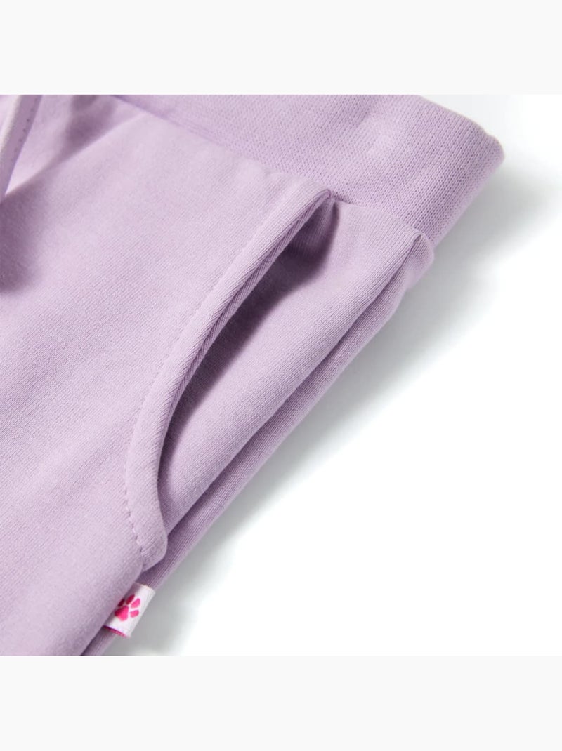 Jogger sweat en coton clair à taille réglable - vidaxl Prune - Kiabi