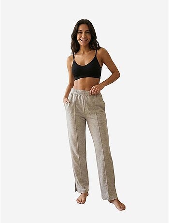 Joggers en maille taille haute à jambe large my fashion